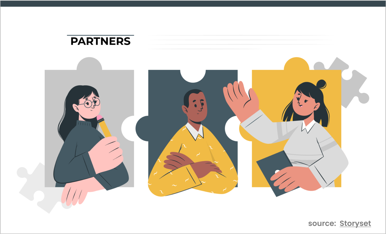 Banner image depicting partners having a discussion.