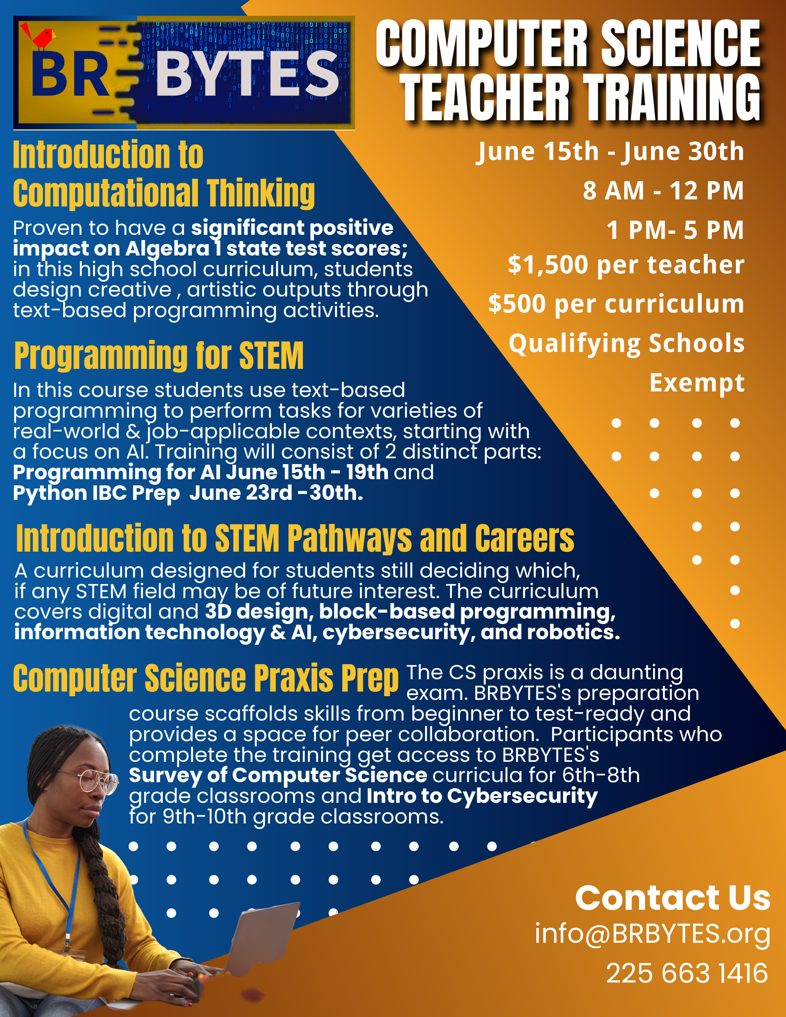 Contact us at info@brbytes.org